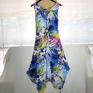 Floral A Symmetrica Woman's Sleeveless SunDress.